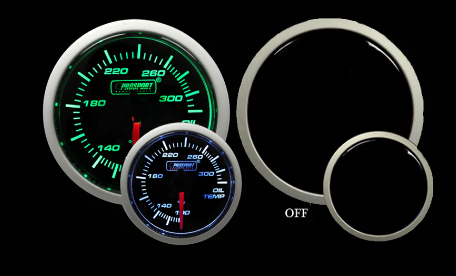 Green/White Oil Temperature Gauge
