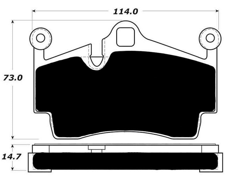 PMB-C Ceramic Pads for Porsche 987 Base Boxster (2005-2012) Rear