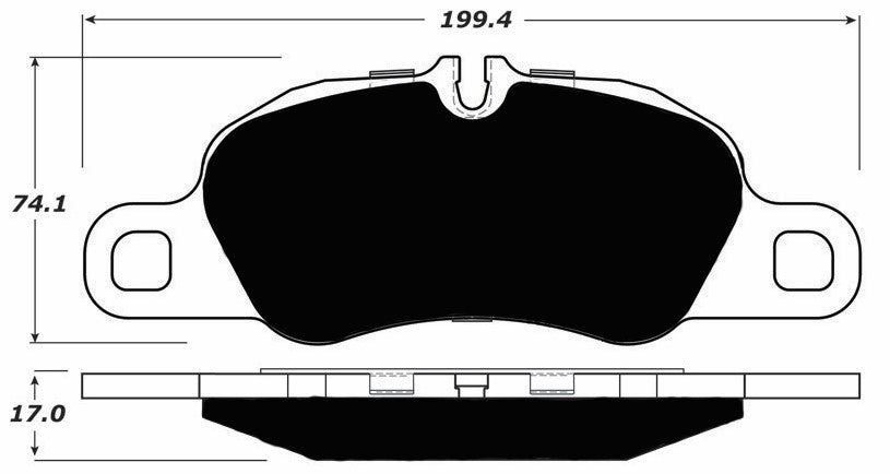 PMB-C Ceramic Pads for Porsche 997 3.6 Carrera (2009-2012) Front