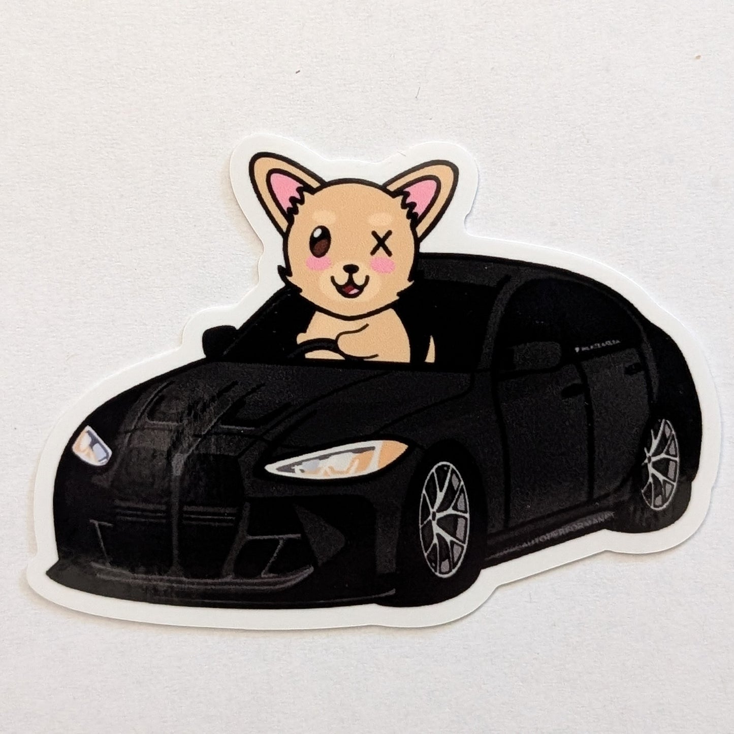 Baxter Driving a G80 Sticker