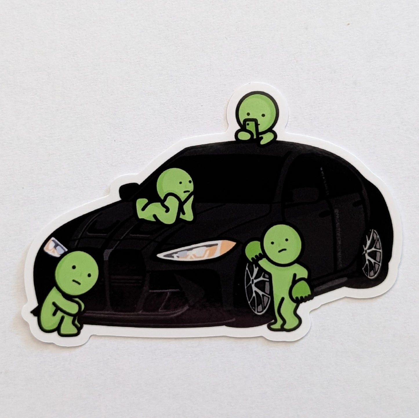 Green Smiskis on G80 Sticker