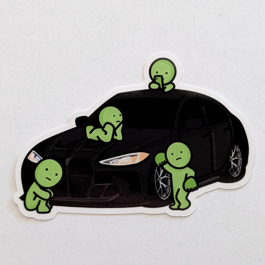 Green Smiskis on G80 Sticker