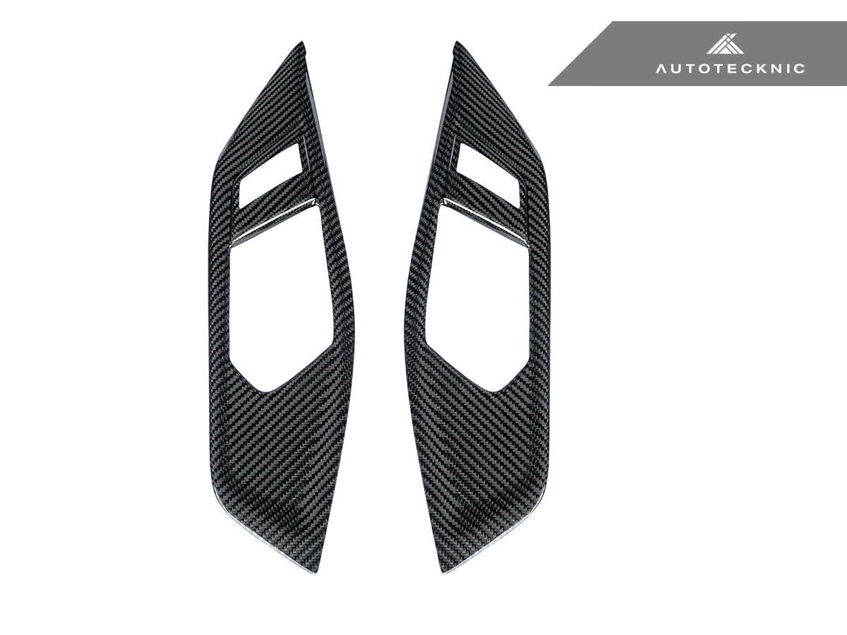 AutoTecknic Dry Carbon Interior Door Handle Trim Set - G22 4-Series