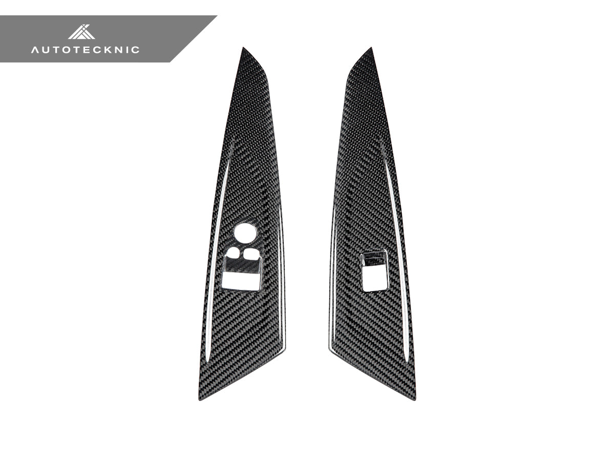AutoTecknic Dry Carbon Window Switch Panel Trim Set - G22 4-Series