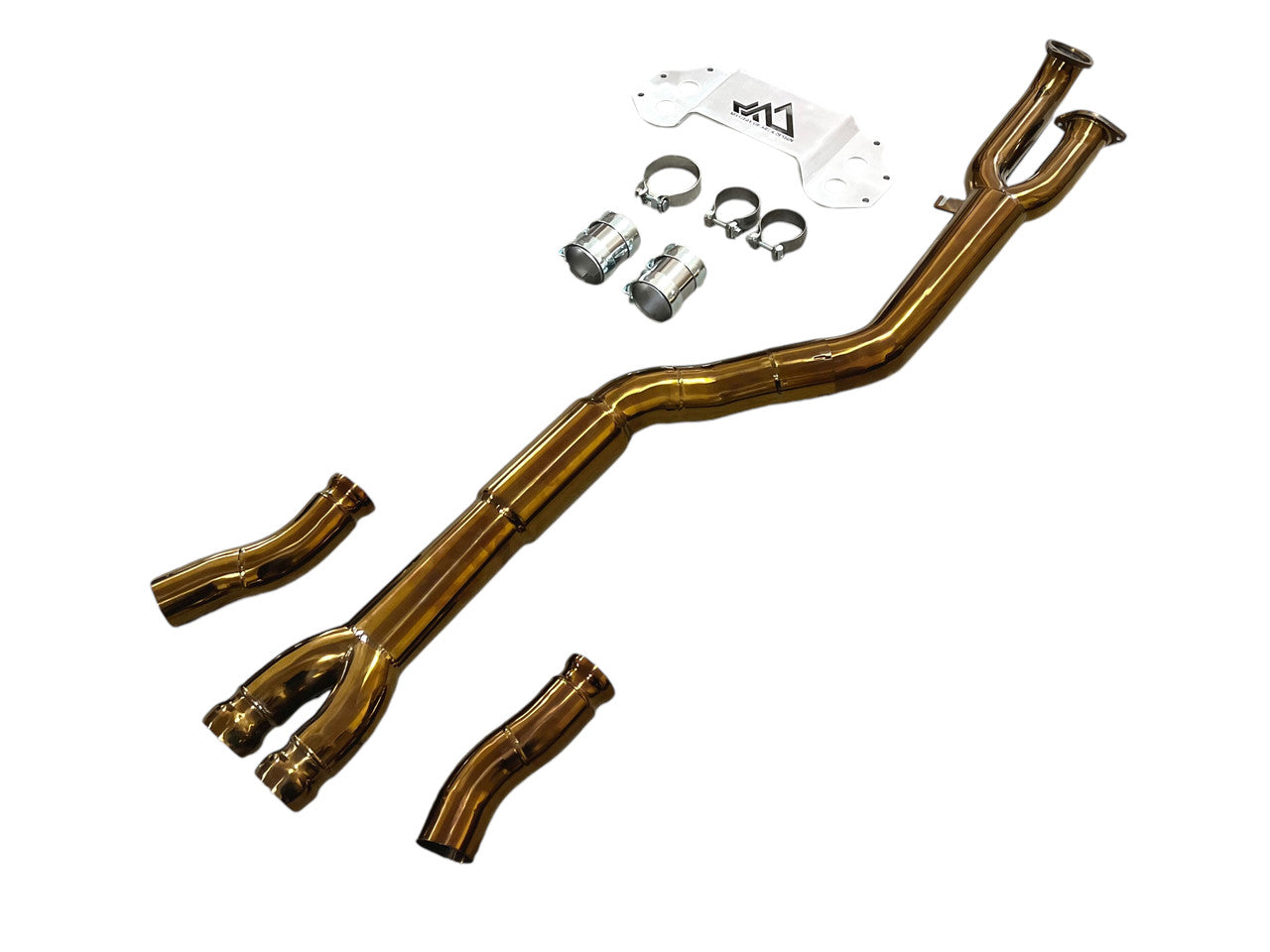 BMW S58 M3 M4 G80 G82 Titanium Resonated Single Midpipe