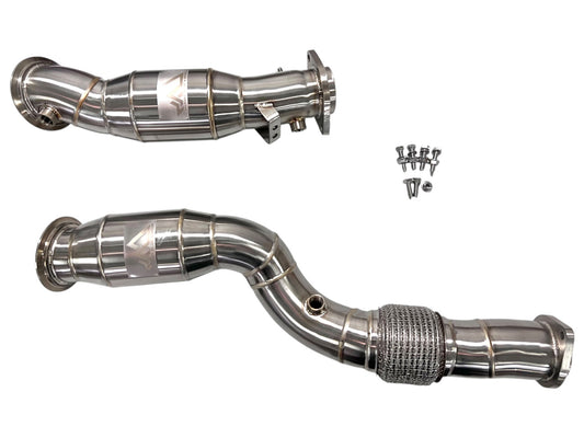 BMW S58 Catted Downpipes M2 M3 M4 G87 G80 G82 G83 W/ Flex Section