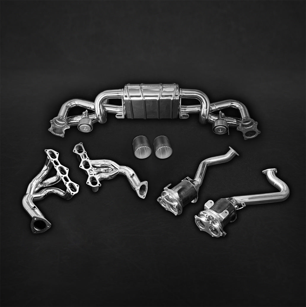 Porsche 718 Spyder/GTS/Cayman GT4 - Carbon Tailpipes (OEM/Capristo)