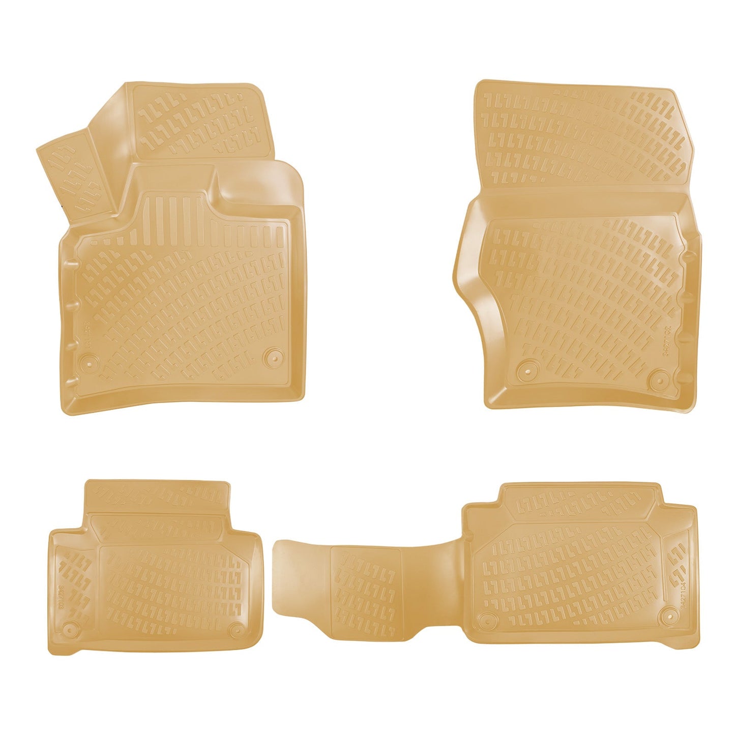 3D Molded Interior Beige Car Floor Mat for Audi Q7 2005 - 2015
