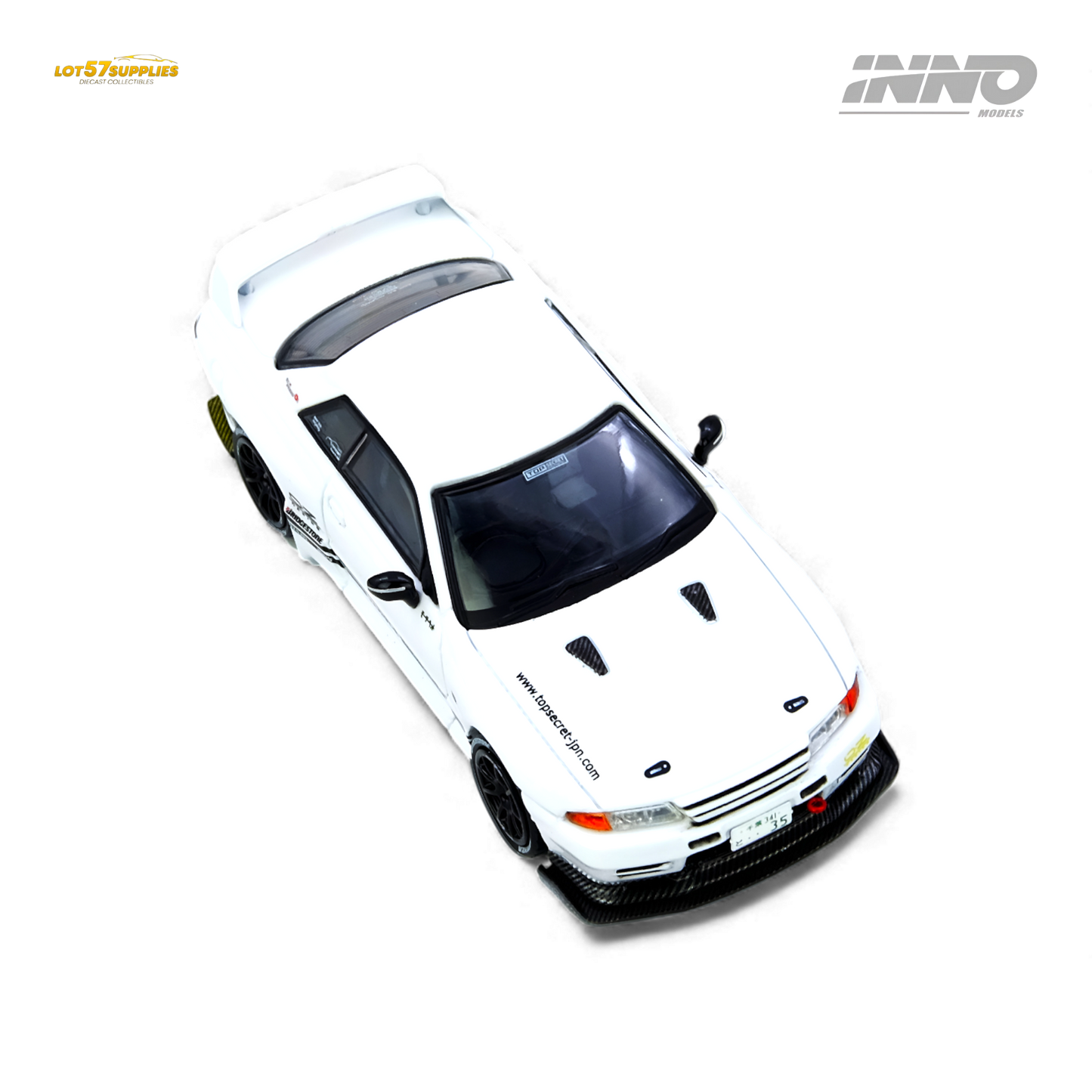(Pre-Order) INNO64 TOP SECRET VR32 GT-R - White 1:64