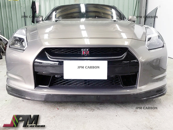 [JPMCarbon] OEM Style Carbon Fiber Front Bumper Add-on Lip Fits For 2008-2011 Nissan GT-R R35 Only