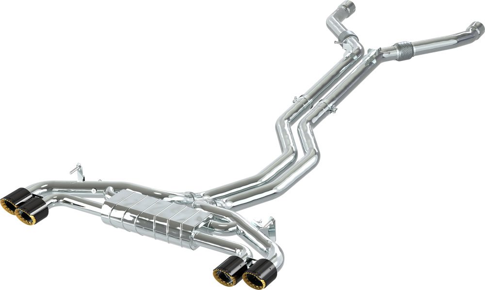 Range Rover Sport SV (P635) - Valved Exhaust, MidPipes + Capristo Tips (OE Actuators)