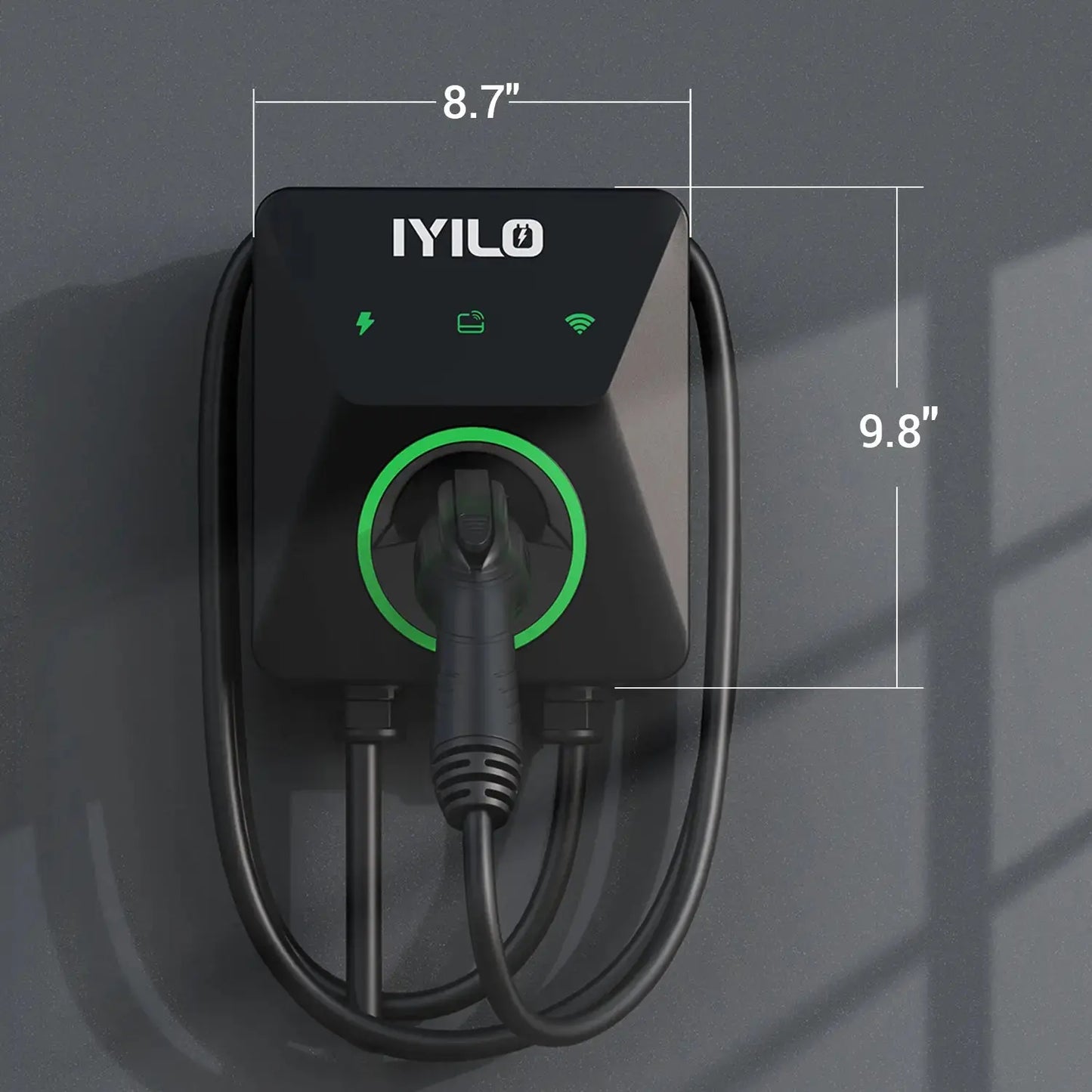 IYILO EV Charger Level 2 NEMA 14-50 J1772 Wall-mounted Plug In - 48A