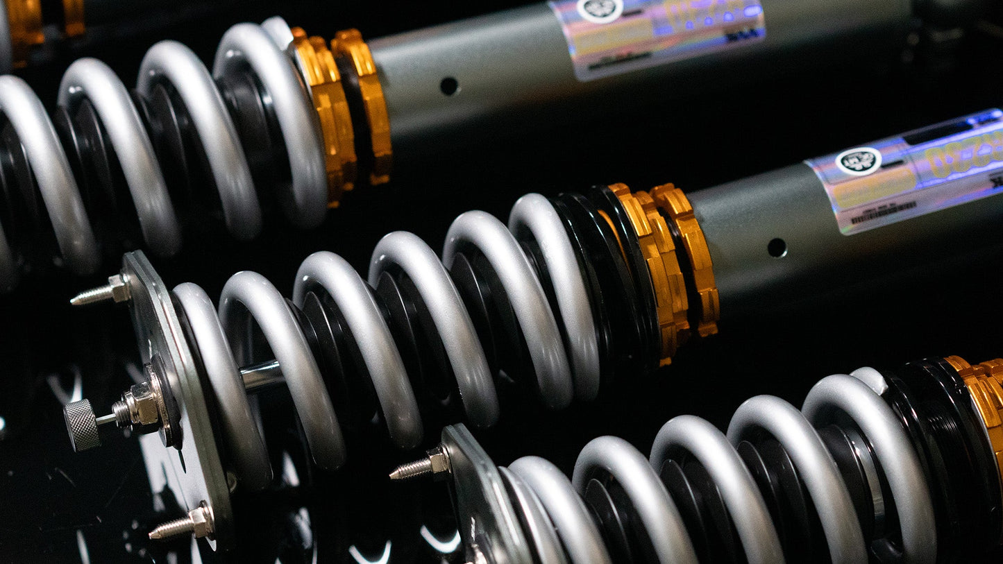 Mercedes SL500 R230 Coilover Conversion Kit with Adjustable Sway Bars and Power Steering