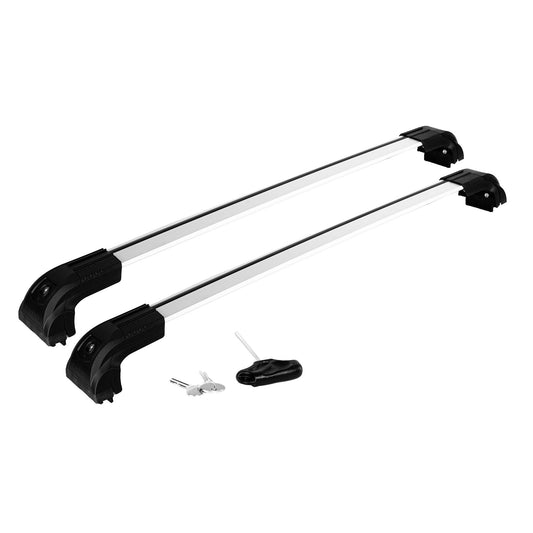 Strong Roof Rack Cross Bars for Porsche Macan 2014 - Up Silver