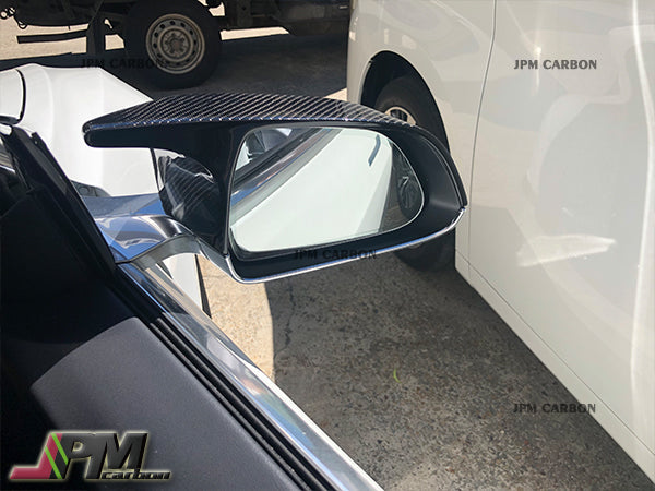 [JPMCarbon] Carbon Fiber Replacement Mirror Covers Fits For 2017-2023 Tesla Model 3 Only
