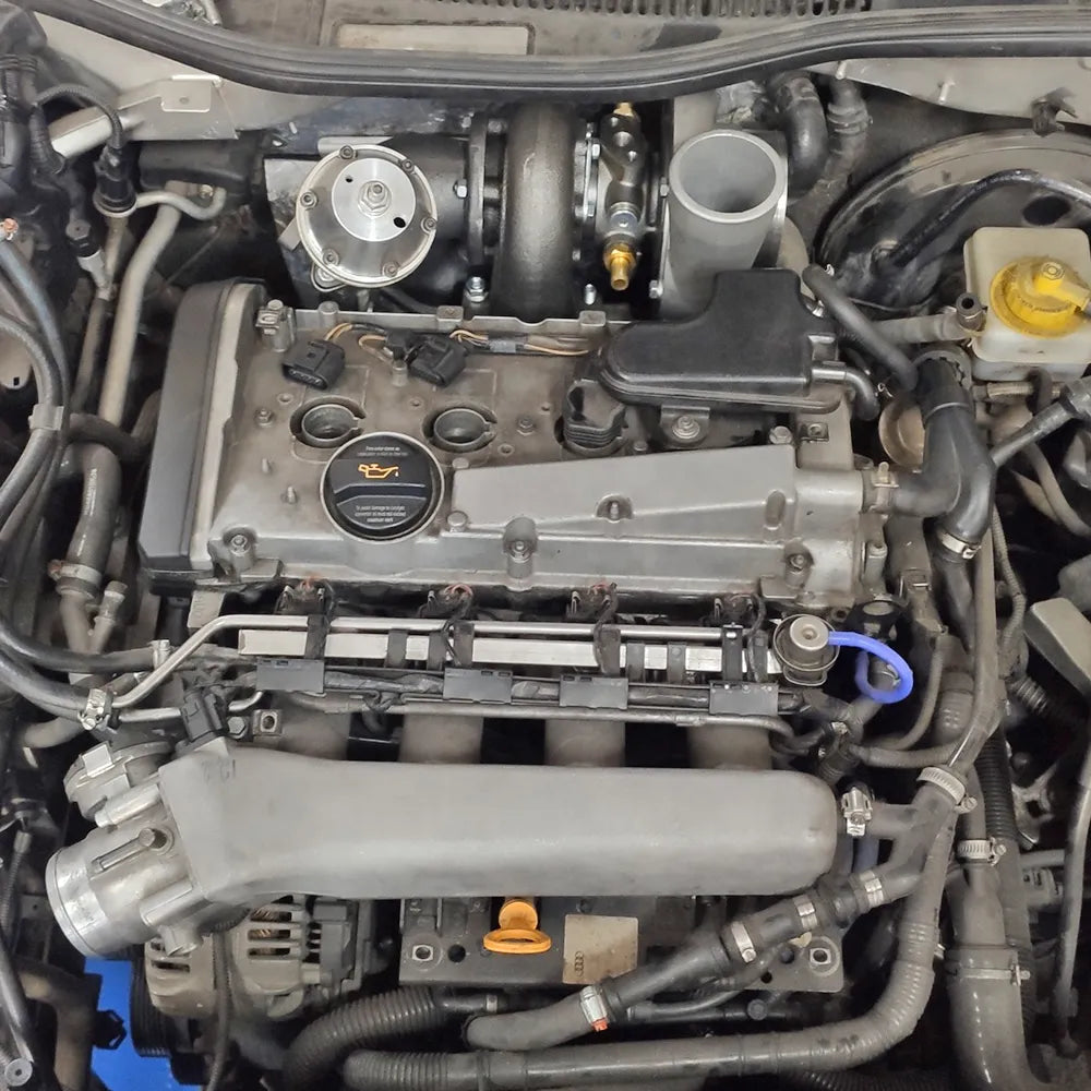 VW MKIV GTI T3 Twin Scroll Top Mount Turbo Manifold - EVOLUTION