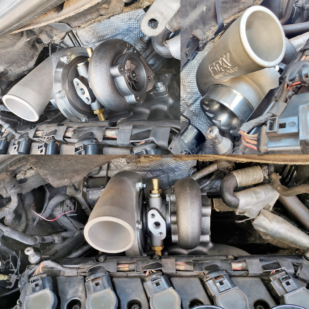 Turbo manifold, cast aluminum valve cover & intake manifold for VW 5 cyl 07K 2.5L 20v FSI T3