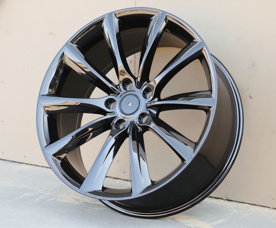TS1 22x9 5x120 +35 64.1 Gloss Black