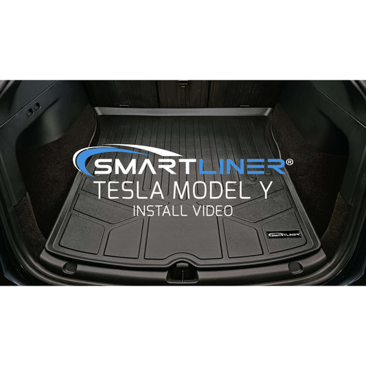 SMARTLINER Custom Fit Floor Liners For 2020-2025 Tesla Model Y (5 Passenger)