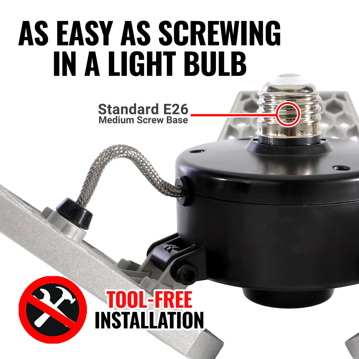 TRiLIGHT - Motion Activated Garage Ceiling Light