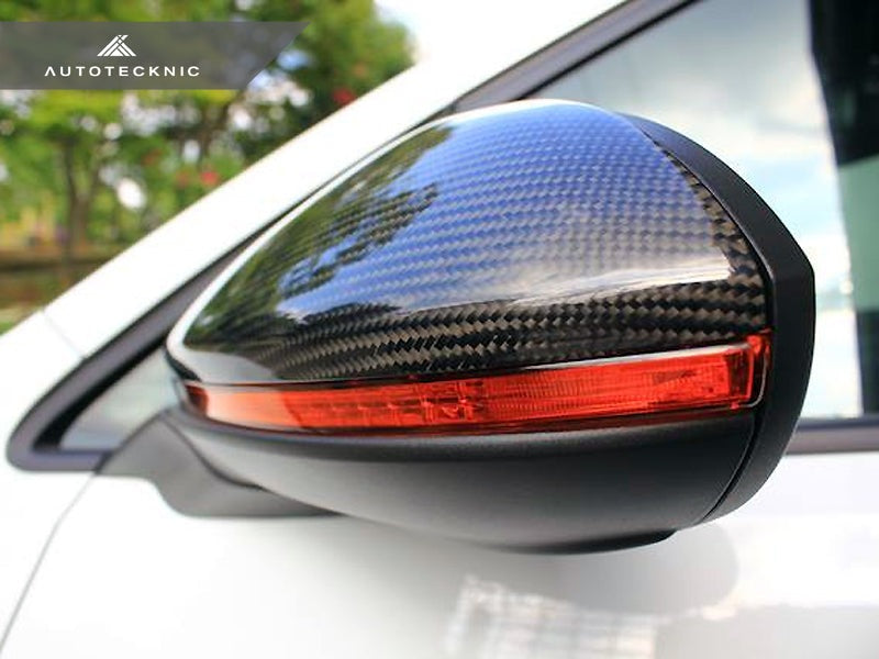 AutoTecknic Replacement Carbon Mirror Covers - Volkswagen Golf R/ Golf GTI MK7 Pre-Facelift
