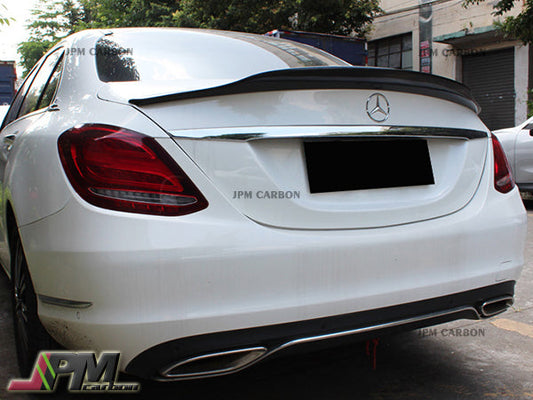 [JPMCarbon] PSM Style Carbon Fiber Trunk Spoiler Fits For 2015-2021 Mercedes-Benz W205 C-Class Sedan Only