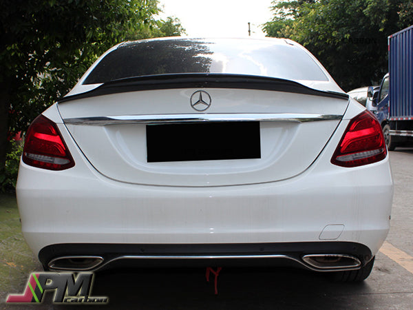 [JPMCarbon] PSM Style Carbon Fiber Trunk Spoiler Fits For 2015-2021 Mercedes-Benz W205 C-Class Sedan Only