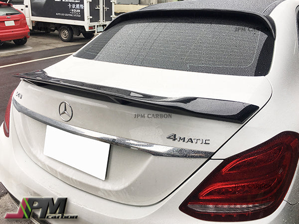 [JPMCarbon] R Style Carbon Fiber Trunk Spoiler Fits For 2015-2021 Mercedes-Benz W205 C-Class Sedan Only