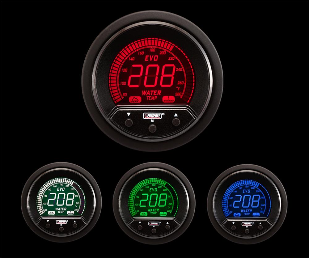 2-1/16" Premium Evo Electrical Water Temperature Gauge