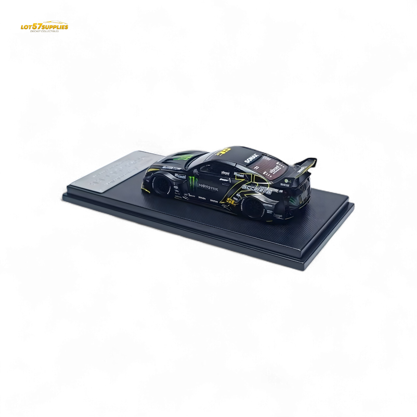 MC Skyline R35 GTR GT - Matte Black Monster 1:64