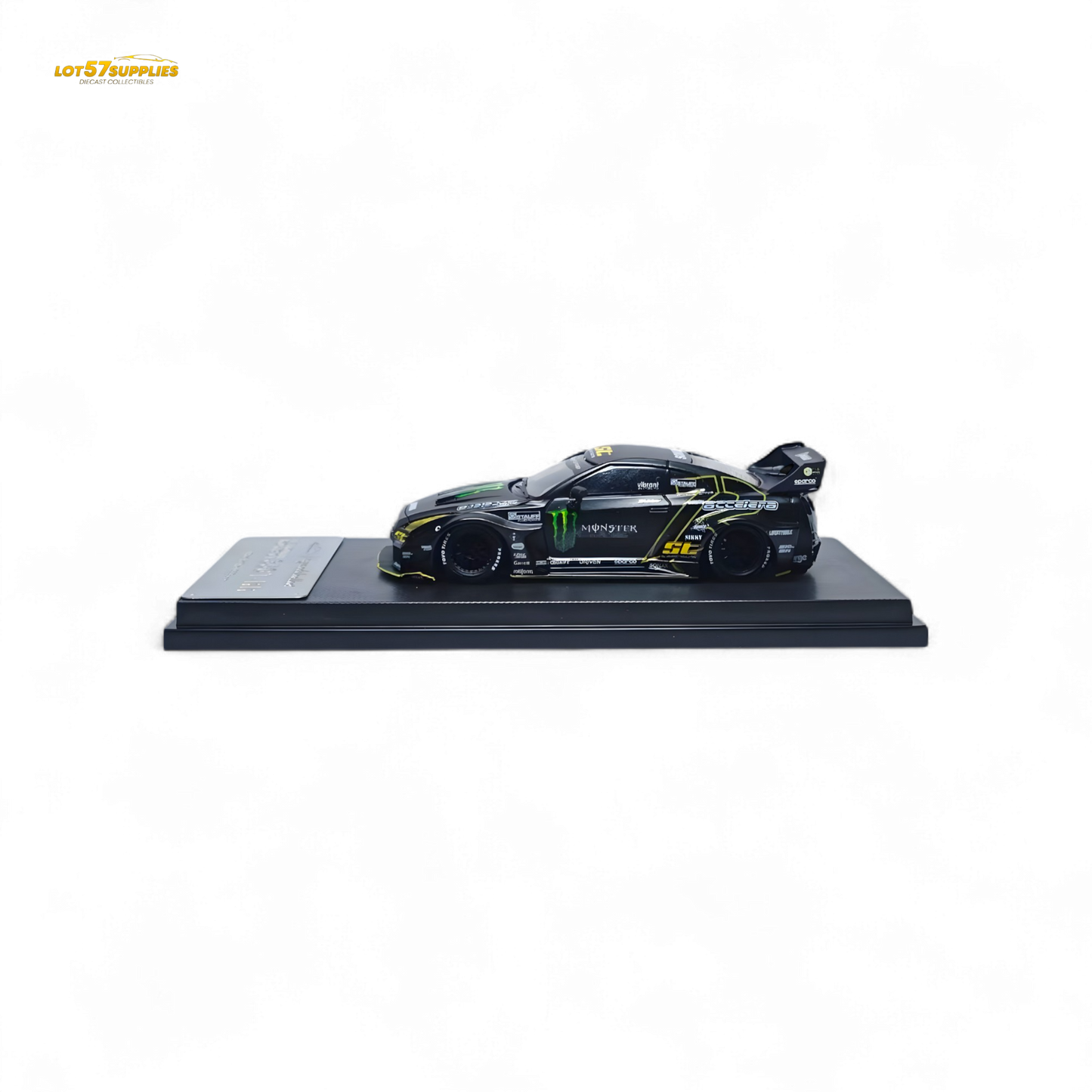 MC Skyline R35 GTR GT - Matte Black Monster 1:64