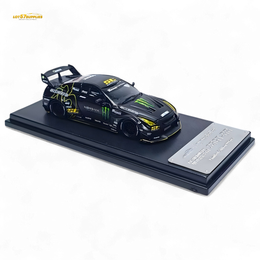 MC Skyline R35 GTR GT - Matte Black Monster 1:64