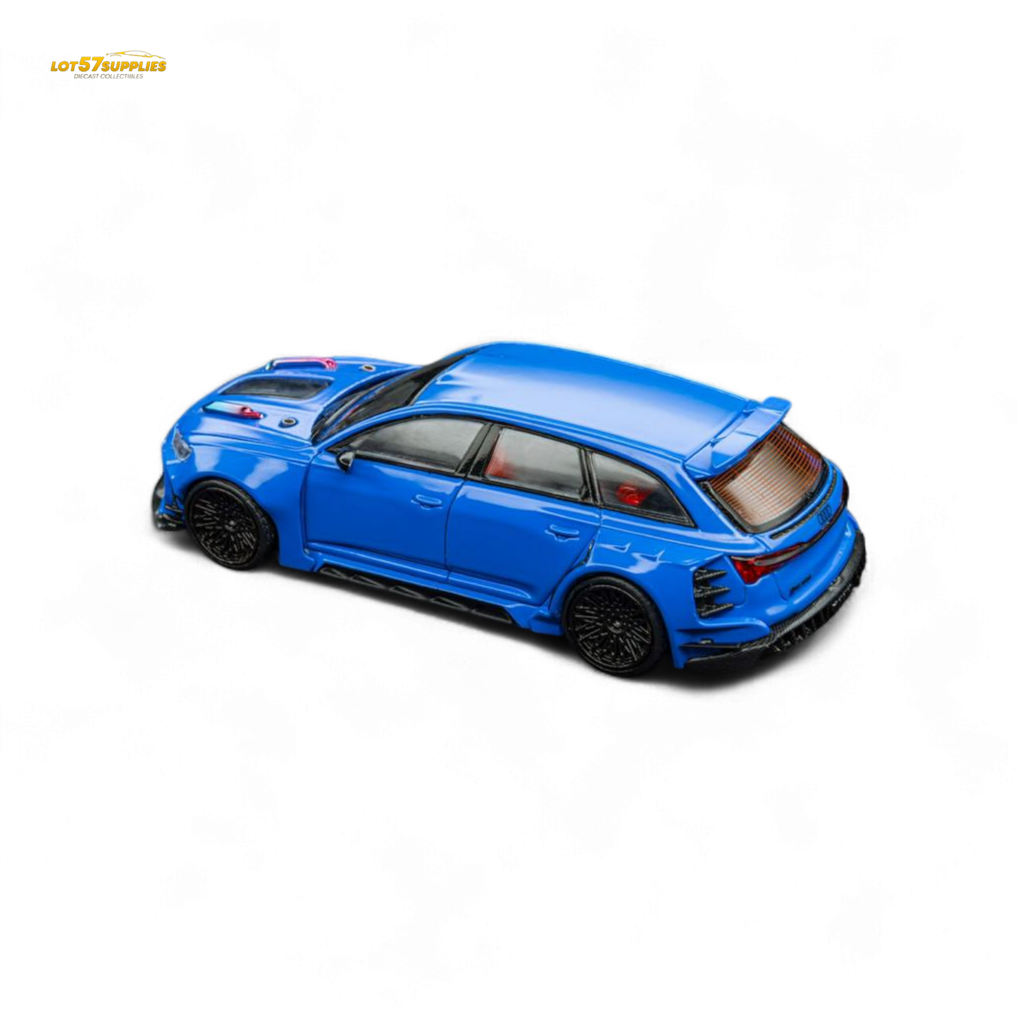 (Pre-Order) DCM Modified Audi RS6 Wagon Blue - Engine & Openable Hood 1:64