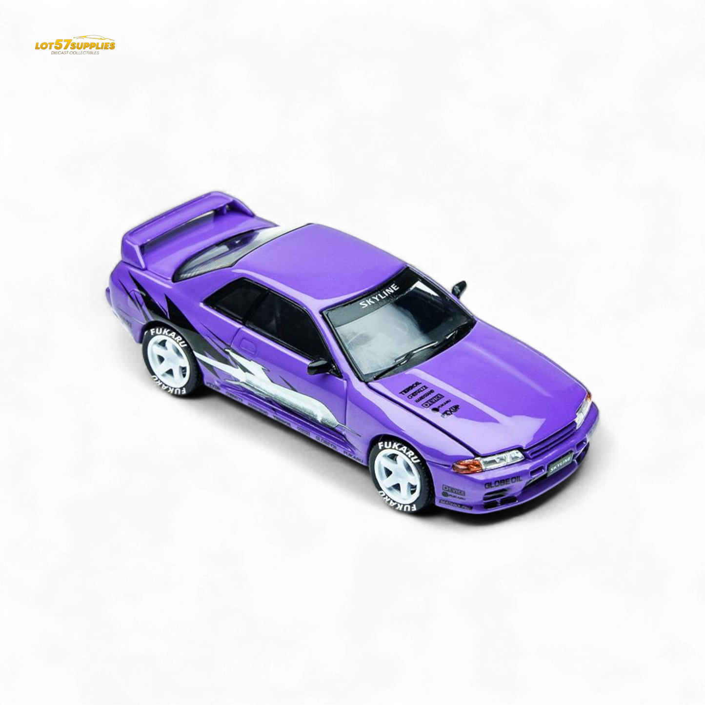 (Pre-Order) TimeMicro Skyline GT-R R32 Los Santos Drift - Purple 1/64