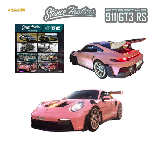 (Pre-Order) Stance Hunters Porsche 911 GT3 RS (992) - Pink Sakura 1:64