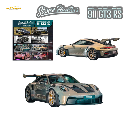 (Pre-Order) Stance Hunters Porsche 911 GT3 RS 992 - Urban Bamboo 1:64