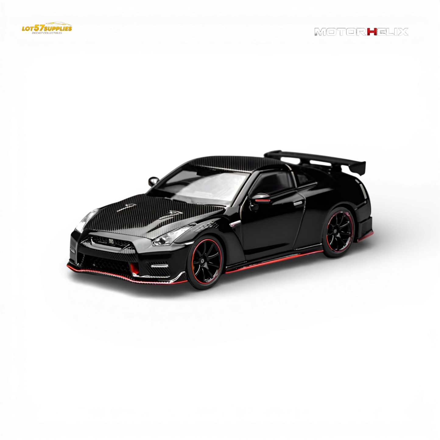 (Pre-Order) Motorhelix Nissan GT-R NISMO R35 Special Edition 2022 - Meteor Black Flake Pearl 1:64
