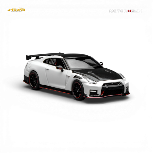 (Pre-Order) Motorhelix Nissan GT-R NISMO R35 Special Edition 2022 - Brilliant White Pearl 1:64