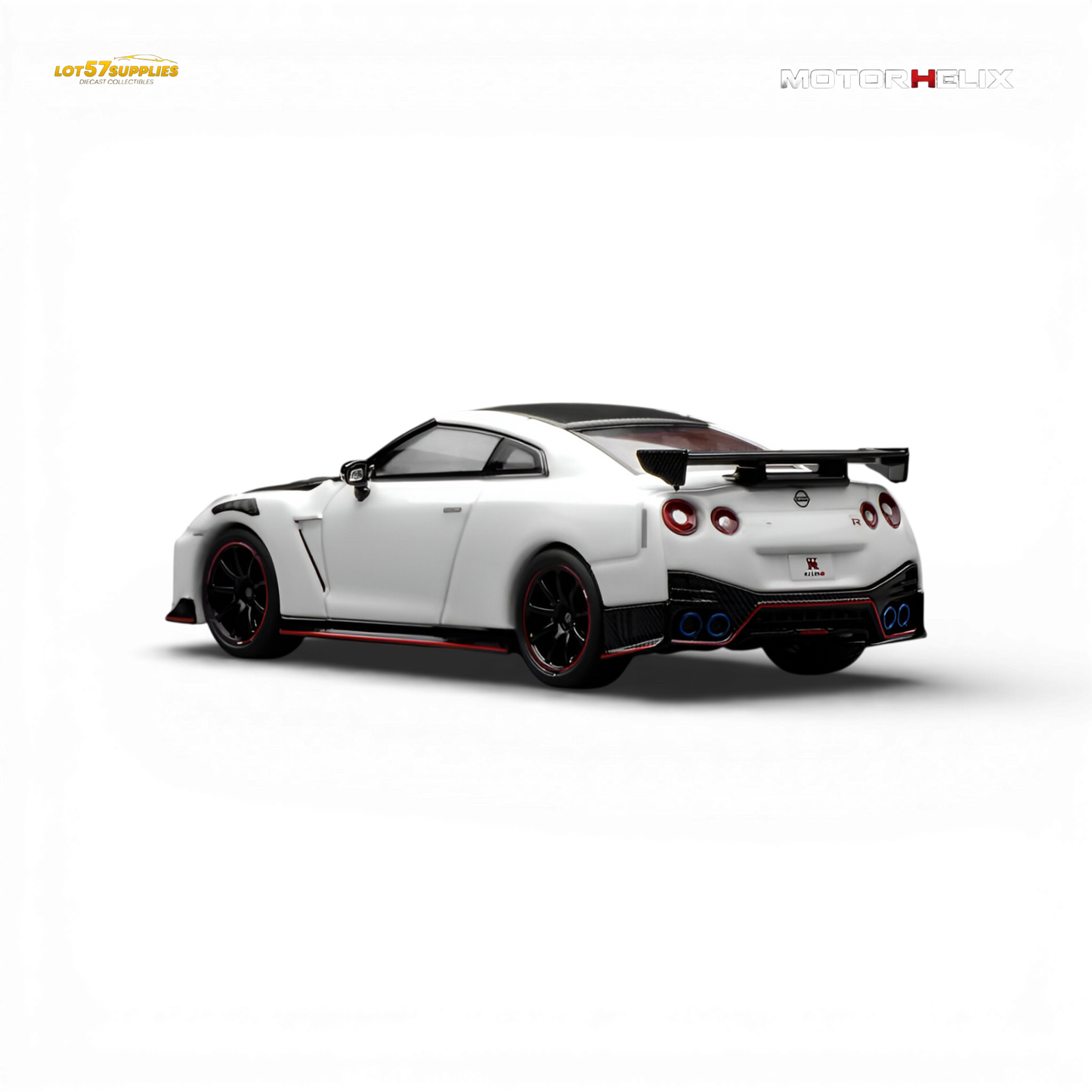 (Pre-Order) Motorhelix Nissan GT-R NISMO R35 Special Edition 2022 - Brilliant White Pearl 1:64