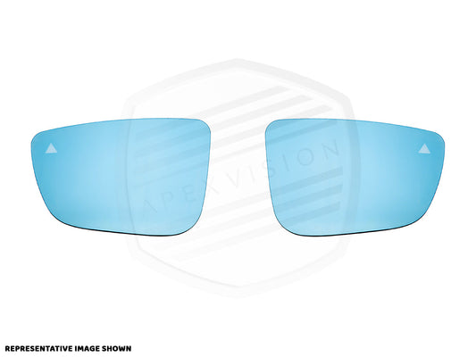 ApexVision Blue Tinted Side View Mirror Glass Set - Nissan R35 GTR