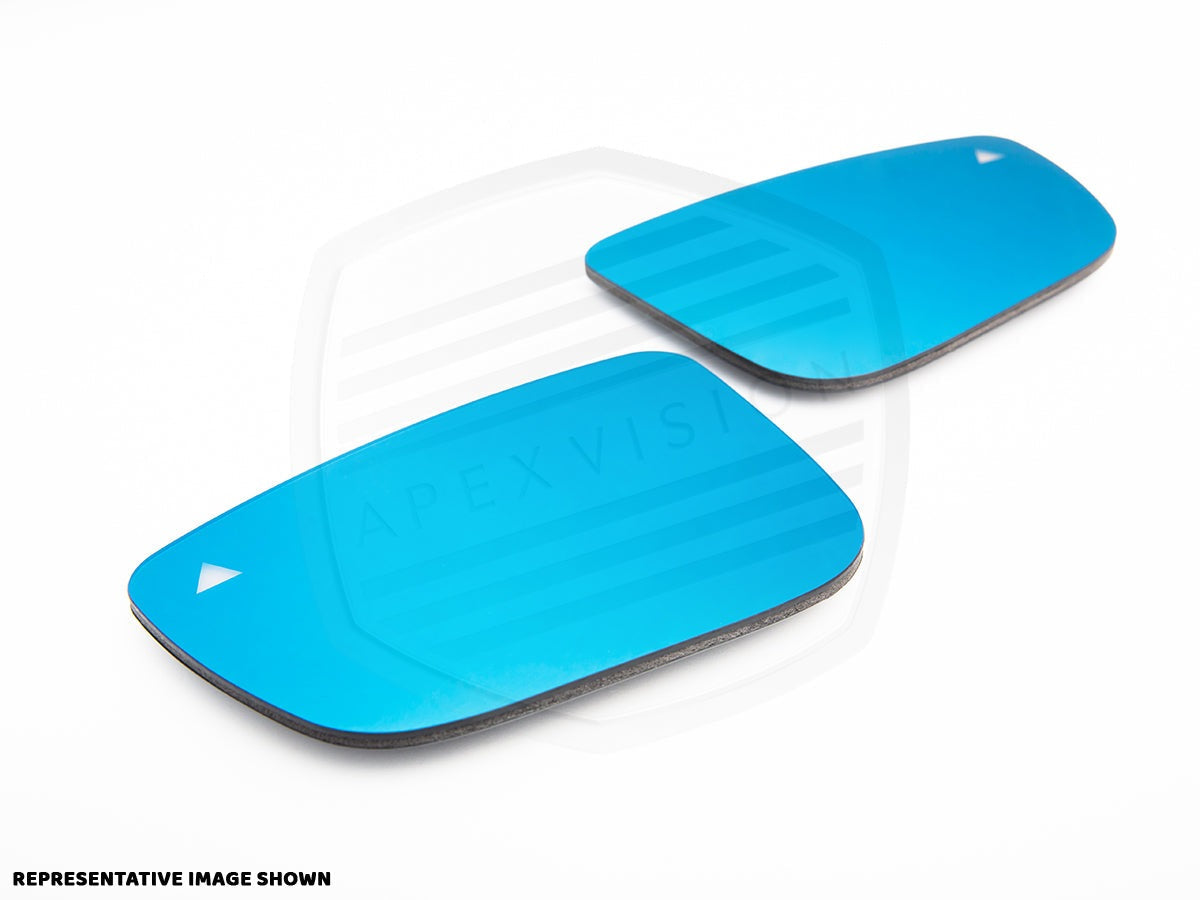 ApexVision Blue Tinted Side View Mirror Glass Set - Nissan R35 GTR