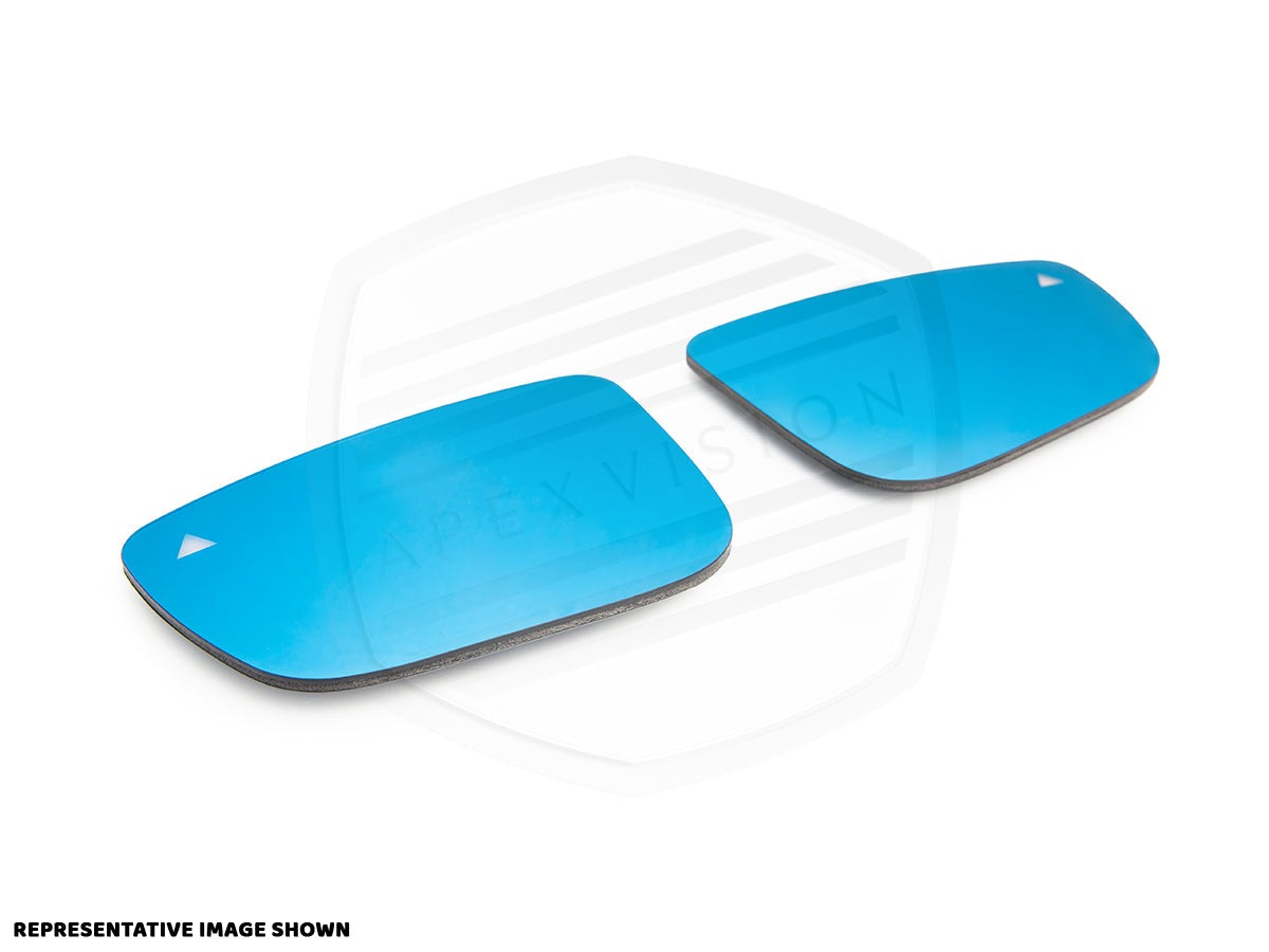 ApexVision Blue Tinted Side View Mirror Glass Set - E9X M3