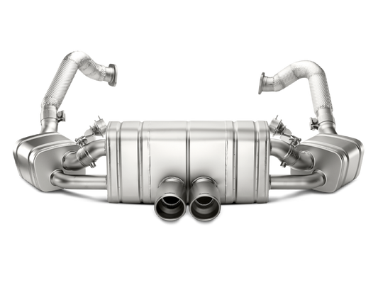 Akrapovic 12-15 Porsche Boxster (981) Slip-On Line (Titanium) w/ Titanium Tips S-PO981SO-HT/1
