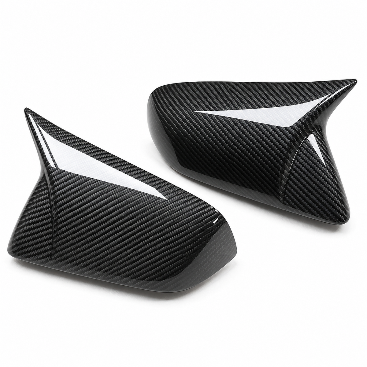 M Style Carbon Fiber Mirror Caps for Ford Mustang