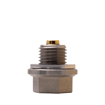 GoldPlug | M14x1.5 | AP02 | USA | Magnetic Drain Plug | Stainless | Fits All Honda/Acura oil pans | SW02 Washer Included |