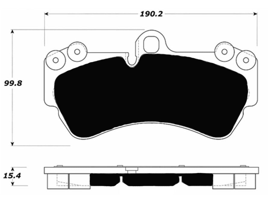 Porterfield Brake Pads for 2007 PORSCHE CAYENNE w/330mm Front Rotor
