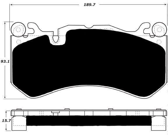 Porterfield Brake Pads for 2015 AUDI RS7 - w/Iron Discs