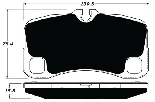 Porterfield Brake Pads for 2009 PORSCHE 911 GT3 w/Iron Discs