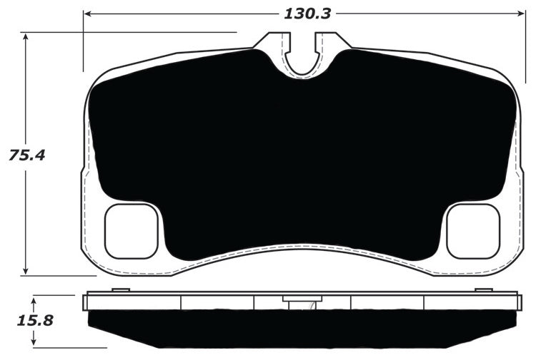 Porterfield Brake Pads for 2010 PORSCHE 911 Turbo w/Iron Discs & Center Lock Wheels