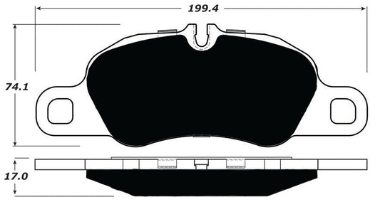 Porterfield Brake Pads for 2009 PORSCHE 911 Carrera 4 Type 997-2 w/Iron Disc